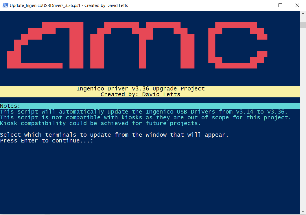Picture of a PowerShell script